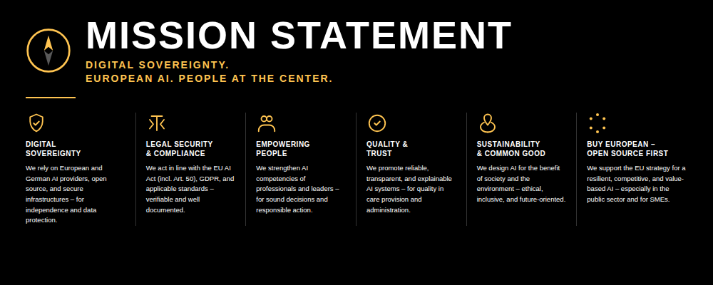 Mission Statement – Digital Sovereignty & European AI